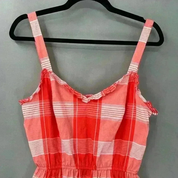 $159 Waverly Grey Blouse Womens Small Plaid Peplum Cottagecore Coastal Cowgirl - Picture 5 of 11